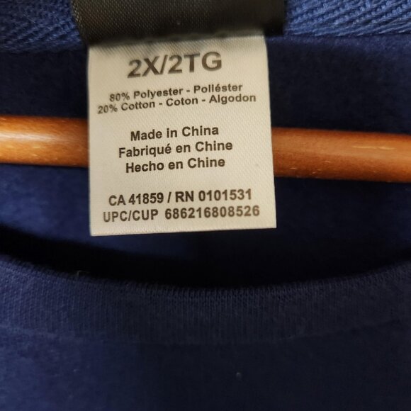 Disney Stitch “Wild Energy” Pullover Sweater XXL Navy Blue Long Sleeve NWT - Picture 8 of 8